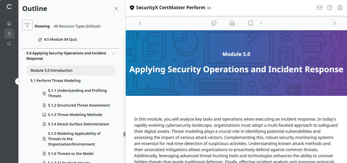 CertMaster Perform for CompTIA  SecurityX CASP+ CAS-005 - 3 Months Access